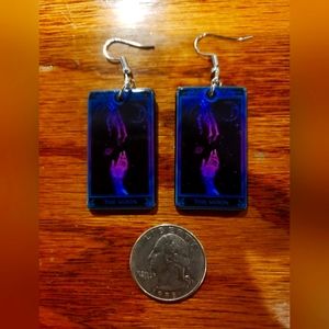 Moon Tarot Card Earrings